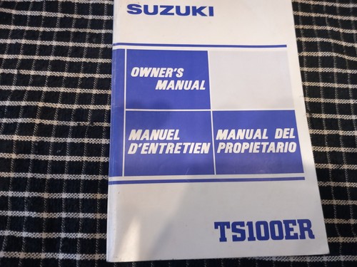 Suzuki ts100er owners handbook - ts100er,