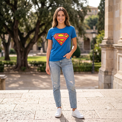Ladies superman shirt top - ladies,