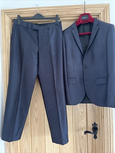 Men blue tonic suit - ,