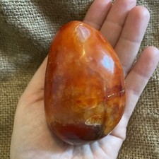 Very Large Red Carnelian Flame Rock Crystal Natural Polished Gemstone Healing GC