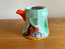 Very Rare 1928 Art Deco Shelley Pottery Hilda Cowham Tent Teapot Missing its Lid