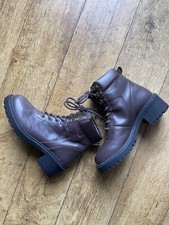 Hen De Jifi Brown Leather Boots UK 6 No Box  New