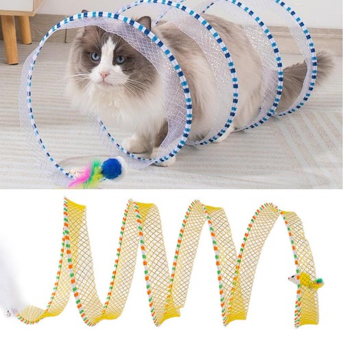 Foldable cat tunnel toy - foldable,