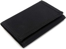 Black Wallet Nylon Trifold
