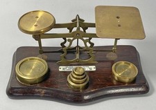 FINE ANTIQUE POST OFFICE POSTAL SCALES & WEIGHTS 1900