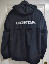 HONDA Black Lightweight Stormtech Raincoat Jacket Size S