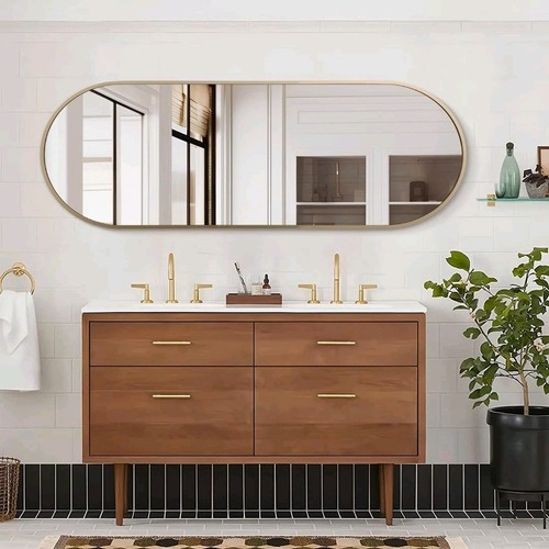 Mirror full length large - length, oval