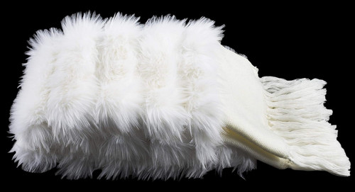 Elegant white faux fur bed - elegant,
