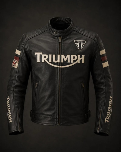 Men black leather triumph - men's,