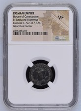 NGC VF Roman AE of Licinius II (AD 317- 324) VERY FINE Certified Ancient Coin