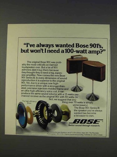 1977 bose 901 series iii - series,