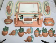 VTG 17pc Burwood Aztec Mexican