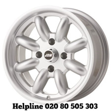 MGB Sebring Minilight Design 15x8 Silver all over Four Alloy Wheel (NEW)