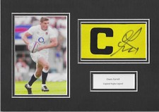 OWEN FARRELL - ENGLAND RUGBY & LIONS RUGBY - SIGNED MOUNTED CAPTAIN ARMBAND