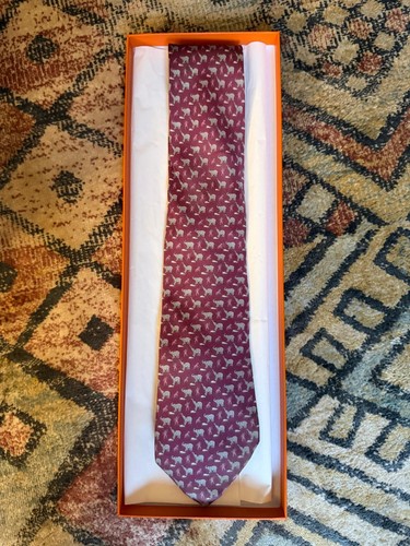 Hermes tie elephants - hermes,