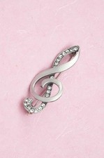English Pewter Brooch - Treble