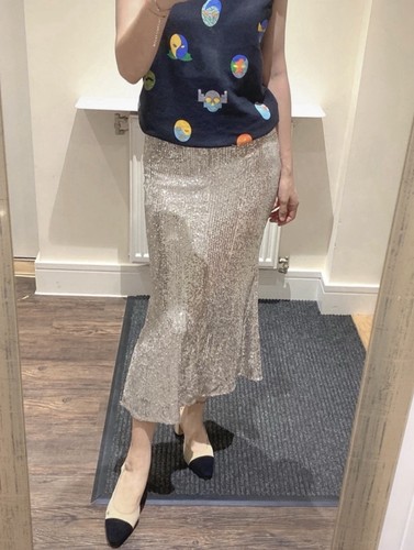 Silver glitter bodycon - silver, midi
