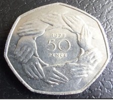 1973 50p fifty pence old - fifty,