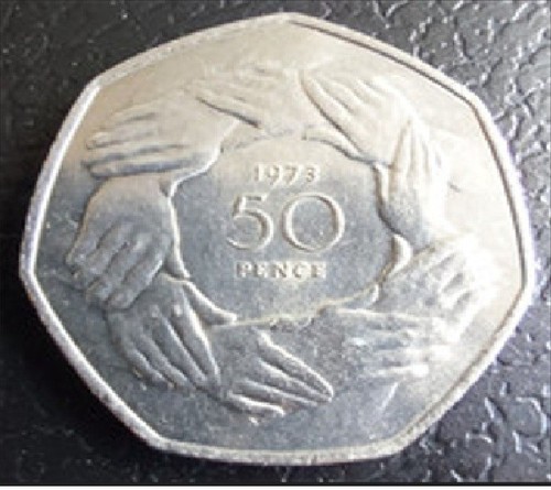 1973 50p fifty pence old - 1973,