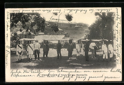Old postcard freetown view - freetown,, of