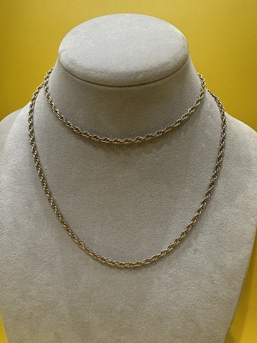 9ct yellow gold - gold, rope