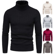 Mens High Neck Sweater