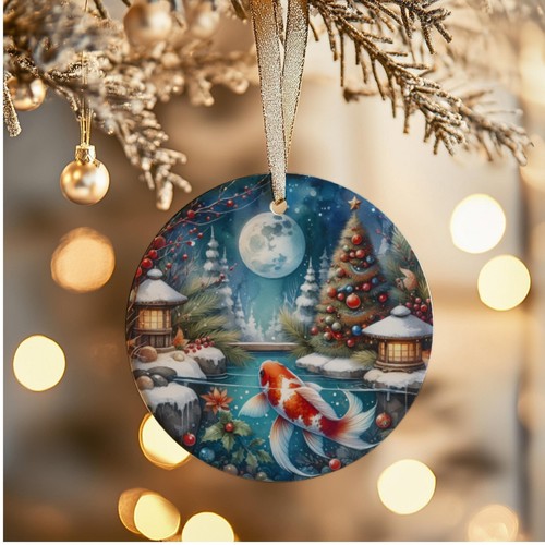 Koi carp christmas ornament - koi,