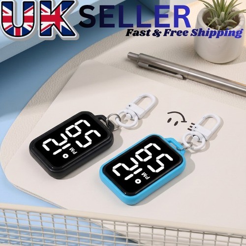 Led keychain pocket watch - keychain,