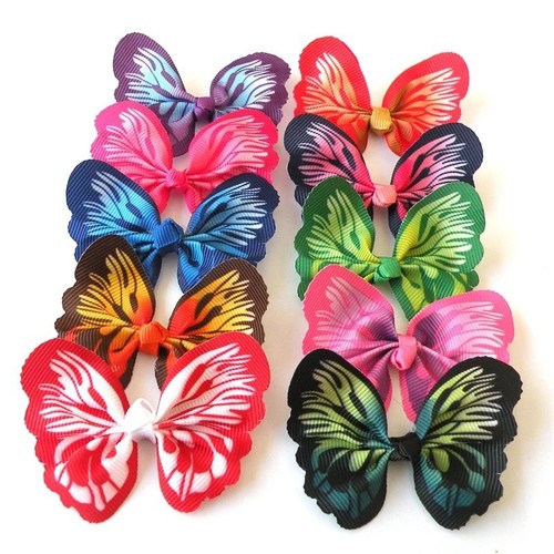 20pcs pet dog hair bows - hair, rubber