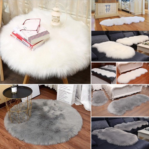 Fluffy rug faux fur carpet - faux,