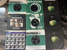 Lot Of 9 The Beatles Singles.Loft Find