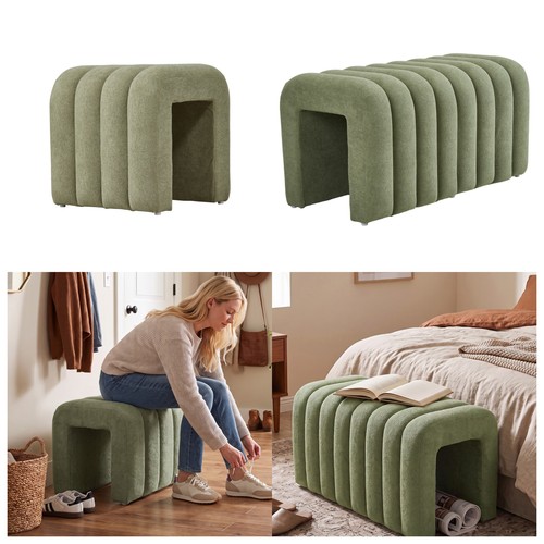 Shaped footstool dressing - u‑shaped,