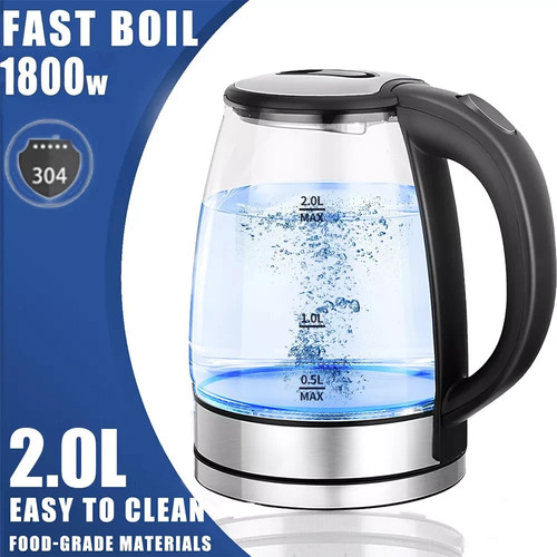 Electric kettle fast glass - 2l,