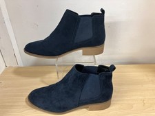 Ladies M&S COLLECTION Blue Chelsea Boots UK 6 -- CG G32