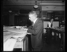 Photo:1930s Man Drafting