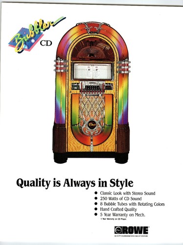 1980s rowe bubbler - cd, jukebox