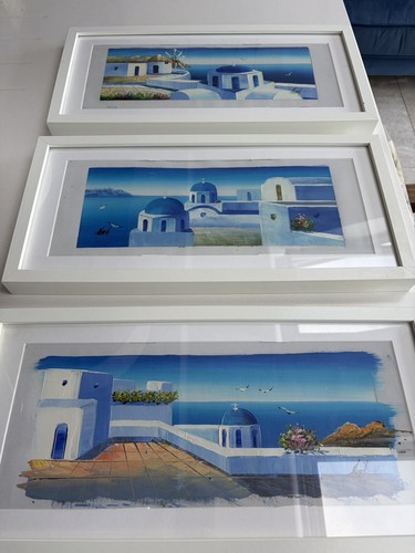 Set framed greek island - greek, /