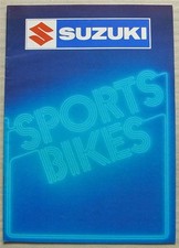 SUZUKI SPORTS BIKES MOTORCYCLES Sales Brochure 1983 GS1100G GS850G GSX400EZ ++