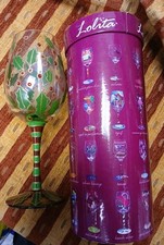 Lolita "Holly Berry" 15 ounce wine glasses