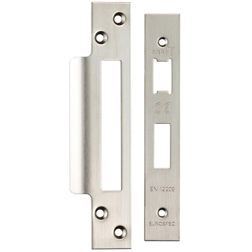 Forend strike and - and, fixing