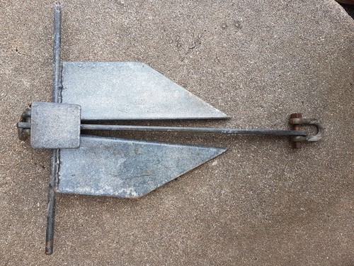 Small boat danforth anchor - boat,