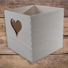 Small Cube Wooden Box Cut-out