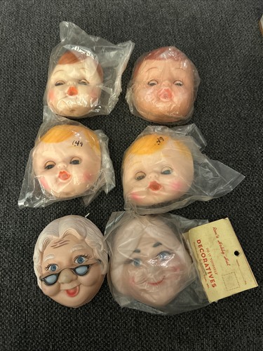 Vtg plastic doll parts 4 - 6,