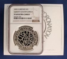 2003 Silver Proof £5 coin