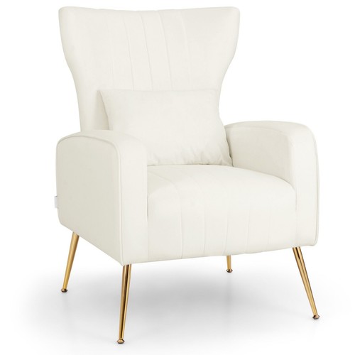 Upholstered wing chair - upholstered, with