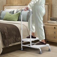 Step Stool Platform FOR AUCTION elderly Adjustable Handrail