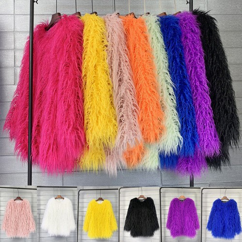Women faux mongolian - faux, lamb