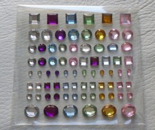 2mm, 3mm, 4mm, 5mm, 7mm, 8mm Self Adhesive Stick on Rhinestones Gems