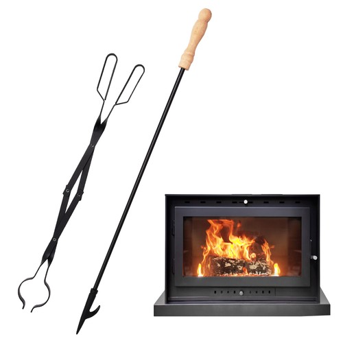 2pcs fireplace fire tongs - fire,
