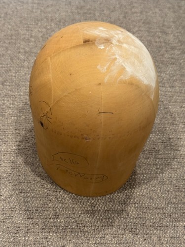 Vintage wood hat - wood,